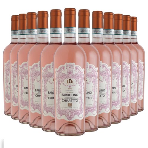 Case of 12 Cantina del Garda Bardolino Chiaretto 75cl Rose Wine